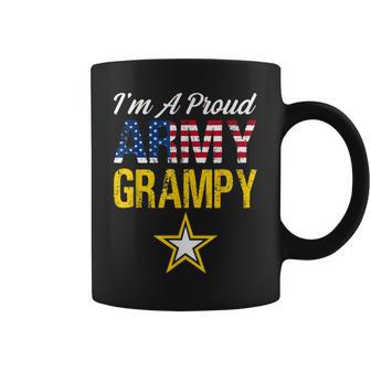 Im A Proud Army Grampy Military Pride American Flag Coffee Mug | Mazezy
