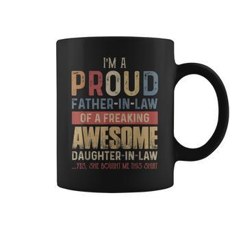 Im A Proud Father In Law Of A Awesome Daughter In Law Gift For Mens Coffee Mug | Mazezy