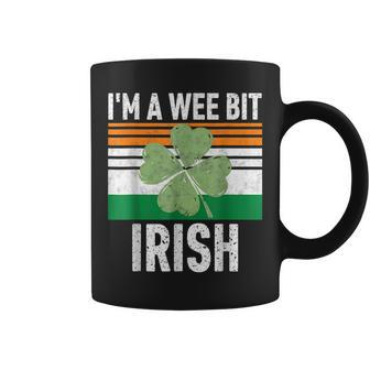 Im A Wee Bit Irish Funny Saint Patricks Day Coffee Mug - Seseable