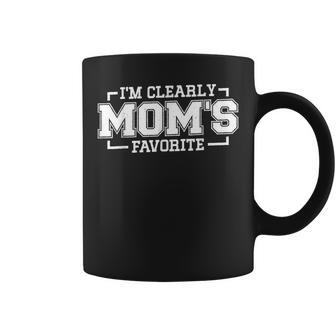 Im Clearly Moms Favorite Favorite Child And Favorite Son Coffee Mug | Mazezy