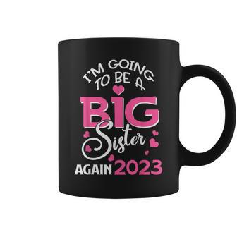 Im Going To Be A Big Sister Again 2023 Pregnancy Coffee Mug | Mazezy