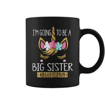 Im Going To Be A Big Sister August 2019 Unicorn Coffee Mug | Mazezy