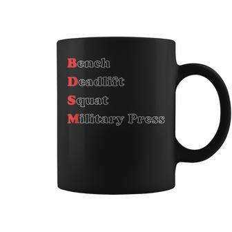 Im Into Bdsm Bench Squat Deadlift Military Press Coffee Mug | Mazezy