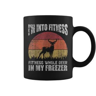 Im Into Fitness Funny Joke Deer Hunting For Hunters Coffee Mug | Mazezy