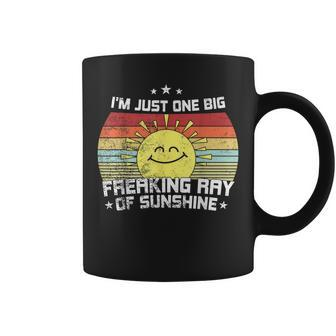 Im Just One Big Freaking Ray Of Sunshine Retro Sarcastic Coffee Mug - Thegiftio UK