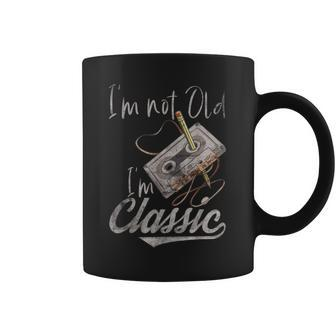 Im Not Old Im Classic Cassette Tape Pencil Retro Vintage Coffee Mug - Thegiftio UK