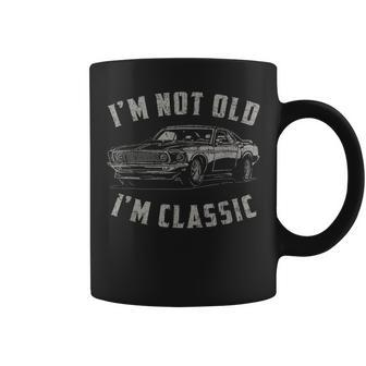 Im Not Old Im Classic Funny Car Quote Retro Vintage Car Coffee Mug | Mazezy