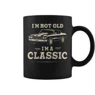 Im Not Old Im Classic Funny Car Quote Retro Vintage Coffee Mug | Mazezy