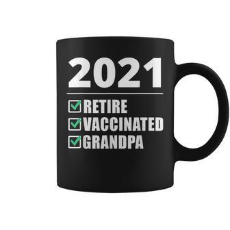 Im Retired Vaccinated Grandpa Fathers Day Gift Gift For Mens Coffee Mug | Mazezy