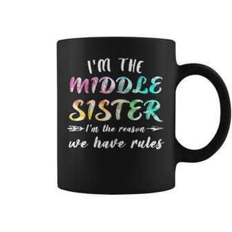 Im The Middle Sister Middle Sister Coffee Mug | Mazezy