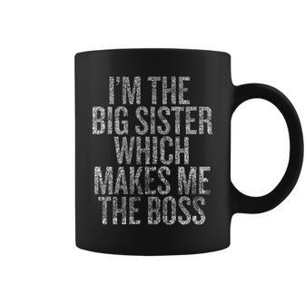 Im The Older Sister Which Makes Me The Boss Hallowe Coffee Mug | Mazezy