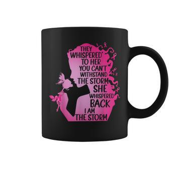 Im The Storm Women Girl Breast Cancer Warrior Pink Ribbon Coffee Mug - Thegiftio UK