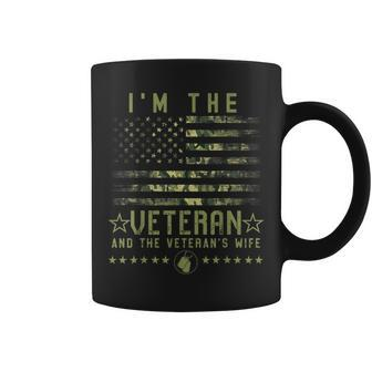 Im The Veteran And The Veterans Wife Veterans Day Military Coffee Mug | Mazezy