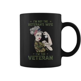 Im The Veteran Not The Veterans Wife Women Veteran Coffee Mug - Seseable