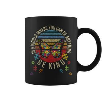 In A World Where You Can Be Anything Be Kind - Autism Coffee Mug - Seseable