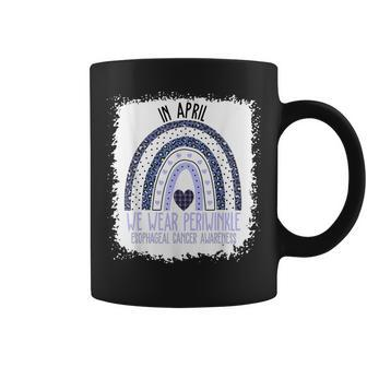 In April We Wear Periwinkle Esophageal Cancer Awareness Coffee Mug | Mazezy