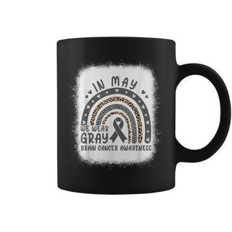 In May We Wear Gray Rainbow Brain Cancer Awareness Month Coffee Mug - Thegiftio UK