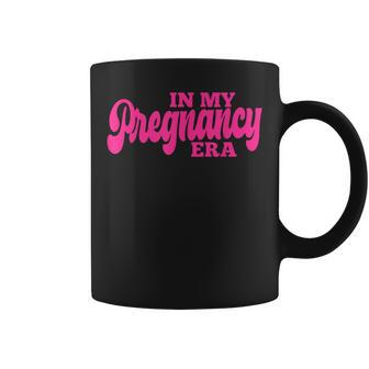In My Pregnancy Era Retro Baby Reveal Announcement Coffee Mug - Thegiftio UK