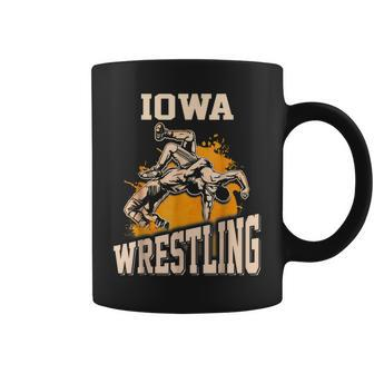 Iowa Wrestling Dad Mom Gift For Wrestler Coffee Mug | Mazezy