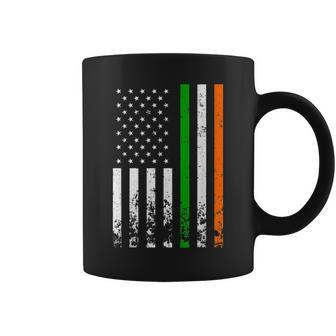 Irish American Flag Ireland Flag St Patricks Day Gift Lucky Coffee Mug - Seseable
