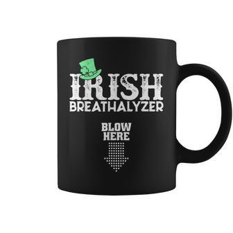 Irish Breathalyzer Blow Here St Patricks Day Drink Funny Coffee Mug - Thegiftio UK