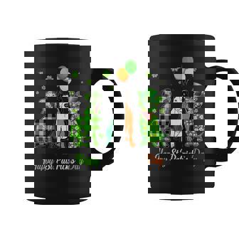 Irish Flag Three Pitbull Dogs Happy St Patricks Day Gift Coffee Mug | Mazezy