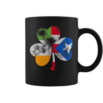 Irish Puerto Rican Shamrock Puerto Rico Flag St Patricks Day V2 Coffee Mug - Seseable