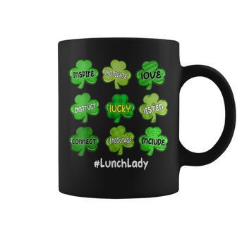 Irish Shamrock Inspire Love Lucky Lunch Lady St Patricks Day Coffee Mug - Seseable
