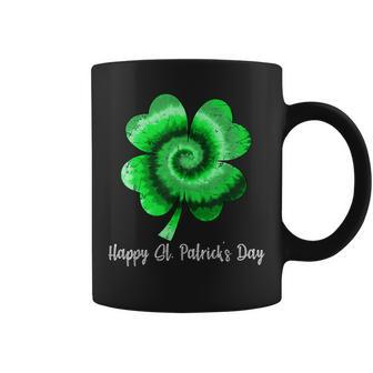 Irish Shamrock Tie Dye Happy St Patricks Day Go Lucky Coffee Mug - Seseable