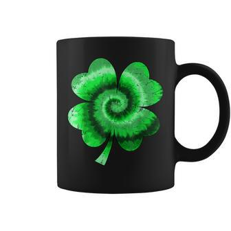 Irish Shamrock Tie Dye Happy St Patricks Day Go Lucky Coffee Mug - Seseable