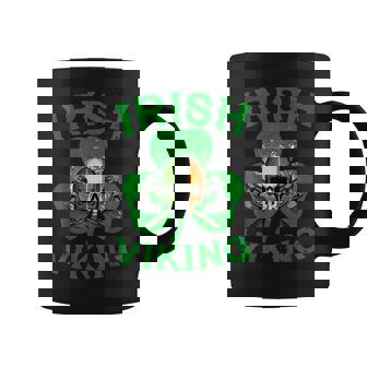 Irish Viking Axe Shamrock Norse Mythology St Patricks Day Coffee Mug | Mazezy