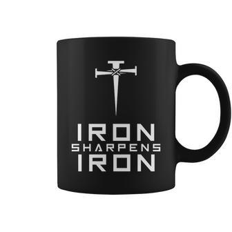 Iron Sharpens Iron Christian Faith Coffee Mug - Thegiftio UK