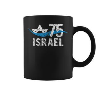 Israel 75Th Anniversary 2023 Jewish State Israeli Flag Coffee Mug | Mazezy