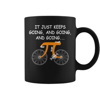It Just Keeps Going And Going And Going Bicycle 314 Pi Day Coffee Mug | Mazezy UK