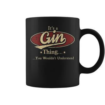 Its A Gin Thing You Wouldnt Understand Shirt Personalized Name Gifts T Shirt Shirts With Name Printed Gin Coffee Mug - Thegiftio UK