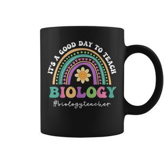Its A Good Day To Teach Biology Retro Biology Teacher Coffee Mug | Mazezy DE
