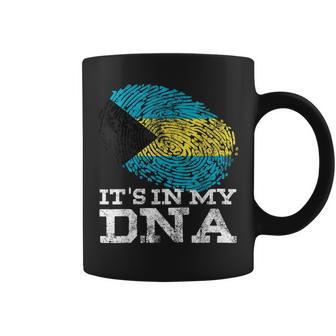 Its In My Dna Bahamian Gifts Fingerprint Proud Bahamas Flag Coffee Mug - Seseable