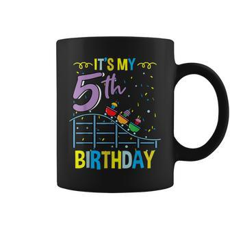 Its My 5Th Birthday Roller Coaster Theme Park Coffee Mug - Thegiftio UK
