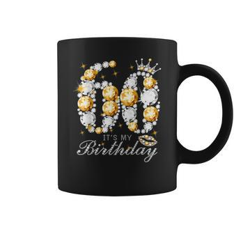 Its My 60Th Birthday Queen 60 Years Old Shoes Crown Diamond Coffee Mug - Thegiftio UK