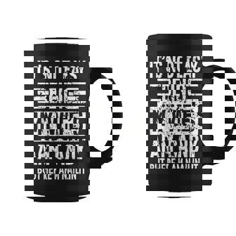 Its Not Easy Being My Wifes Arm Candy Funny Fathers Day Dad Coffee Mug - Thegiftio UK