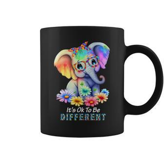 Its Ok To Be Different Autism Awareness Acceptance Graphic Coffee Mug | Mazezy