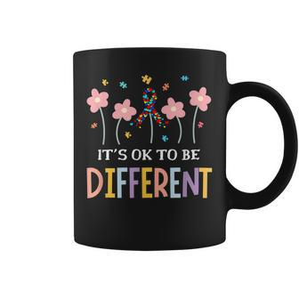 Its Ok To Be Different Sped Teacher Autism Awareness Month Coffee Mug | Mazezy