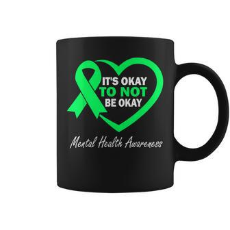 Its Okay To Not Be Okay Ribbon Mental Health Awareness Month Coffee Mug | Mazezy