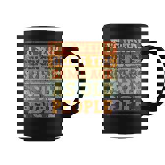 Its Weird Being The Same Age As Old People Retro Sarcastic Coffee Mug | Mazezy