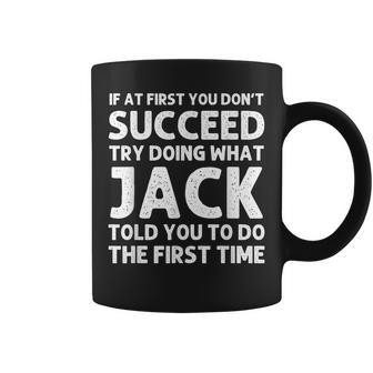 Jack Gift Name Personalized Birthday Funny Christmas Joke Coffee Mug - Seseable
