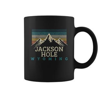 Jackson Hole Wyoming Vintage Mountains Nature Souvenir Gift Coffee Mug - Thegiftio UK
