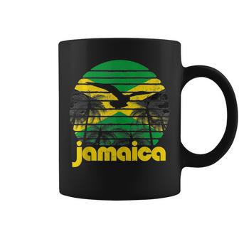 Jamaica Flag Beach Vintage Sun Men Women Kids Gift Coffee Mug - Seseable