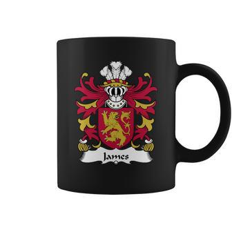 James Family Crest Welsh Family Crests Coffee Mug - Thegiftio UK