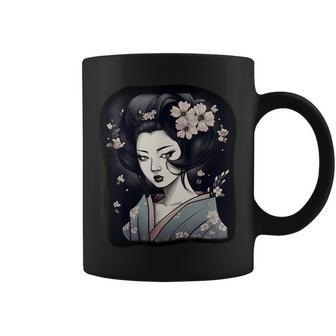 Japanese Geisha Tattoo Design Women Coffee Mug - Thegiftio UK