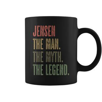 Jensen The Man The Myth The Legend | Funny Mens Boys Name Coffee Mug - Seseable